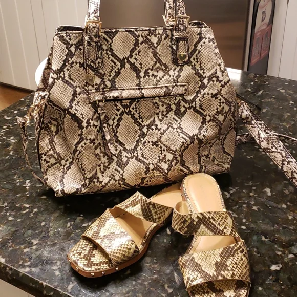 Jessica Simpson Bags Jessica Simpson Snakeskin Bag Poshmark